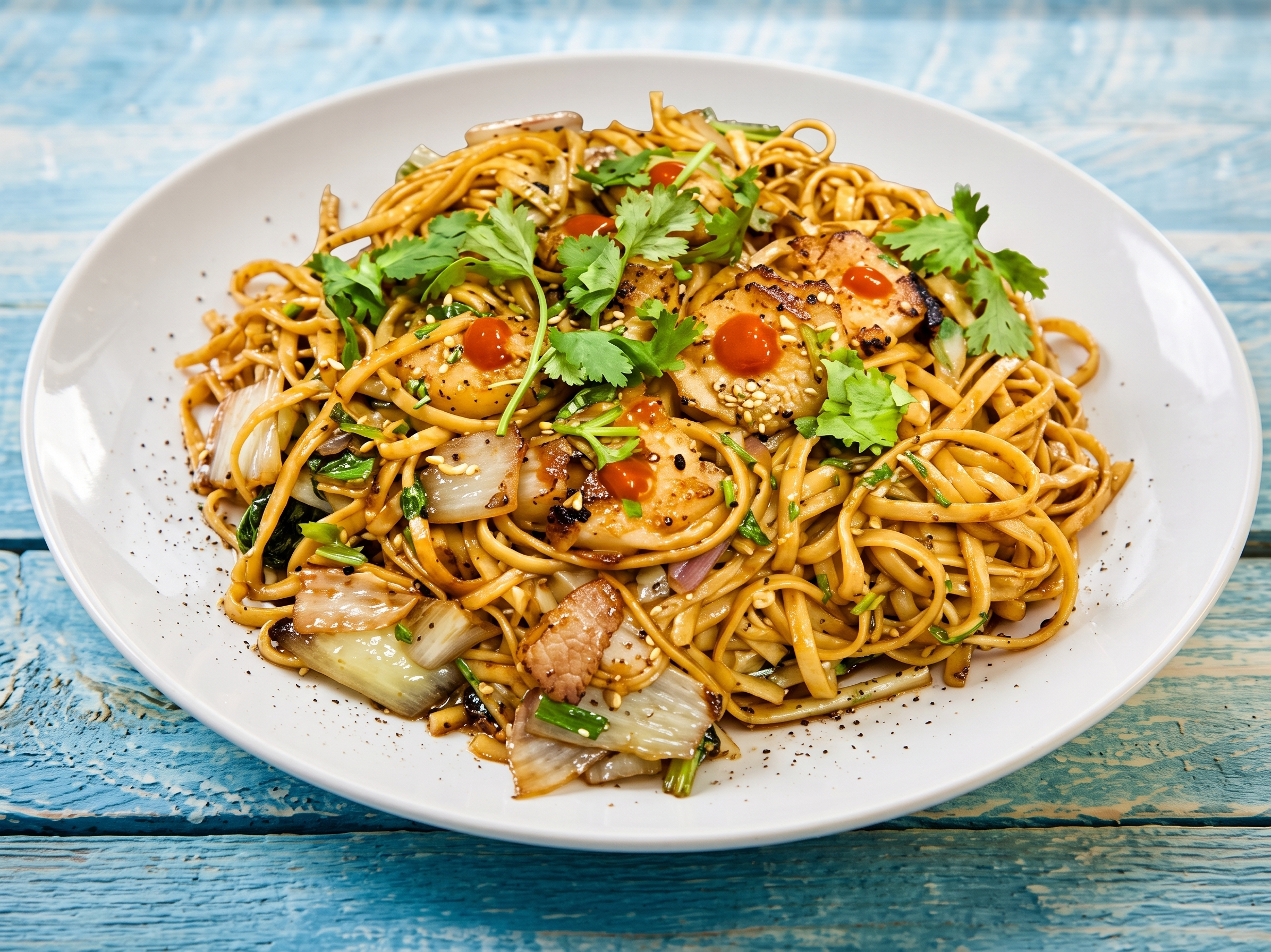 64.Garlic Noodle Mi Xao Toi