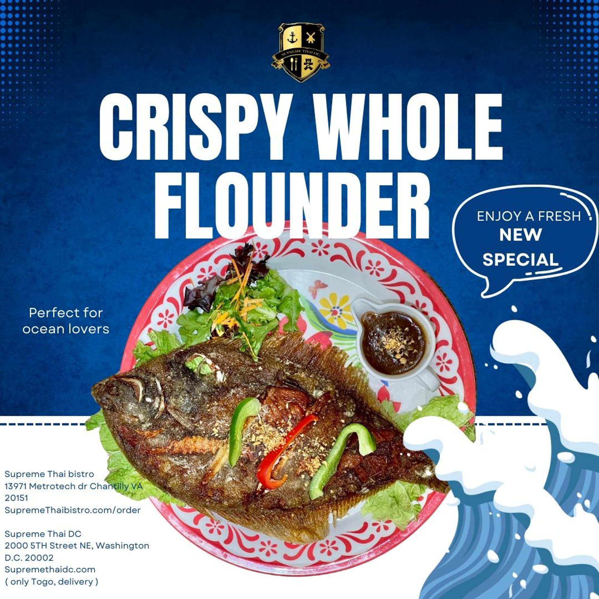 Whole Flounder Fish