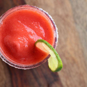 Strawberry Soju-Rita (frozen beverage)