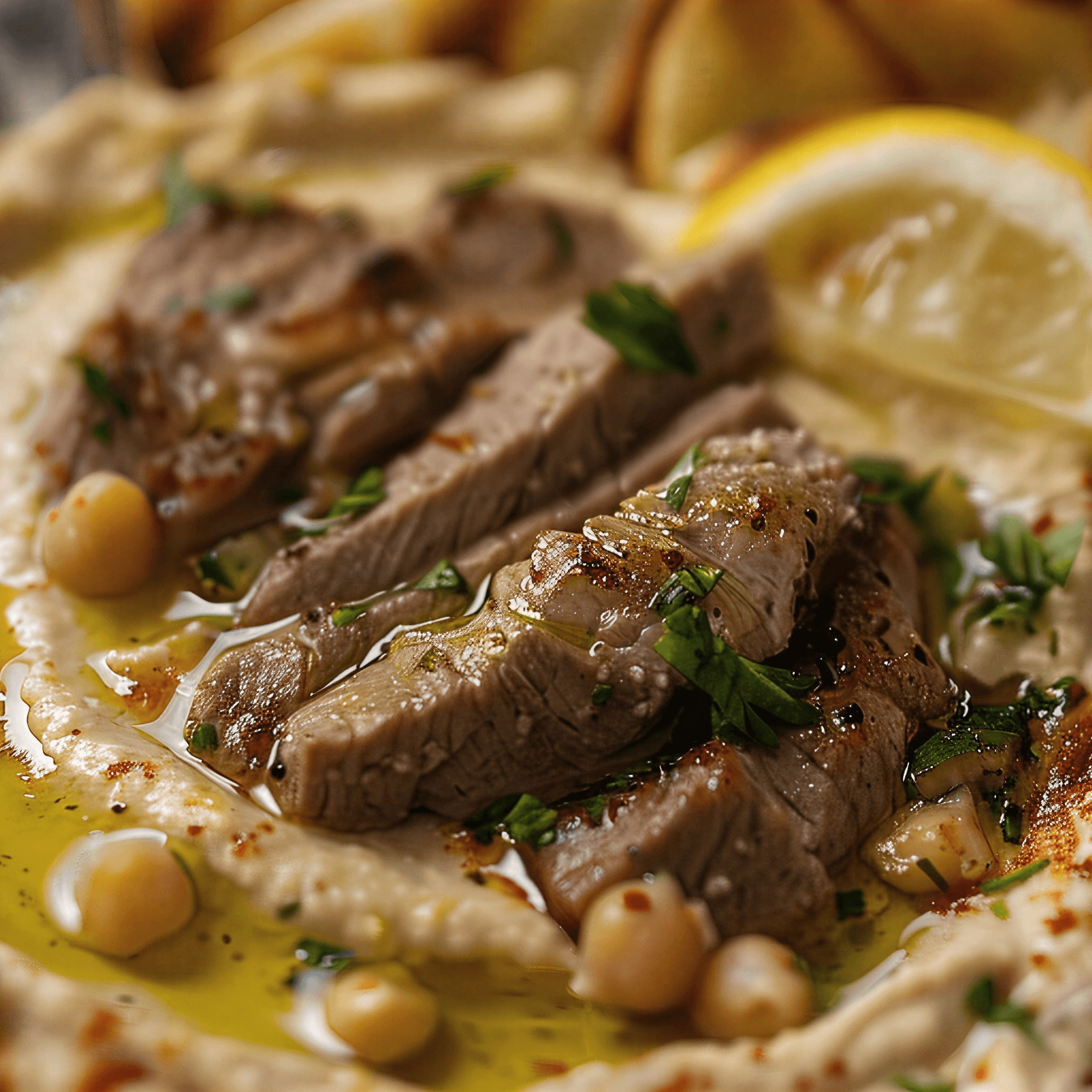 Hummus with Gyro