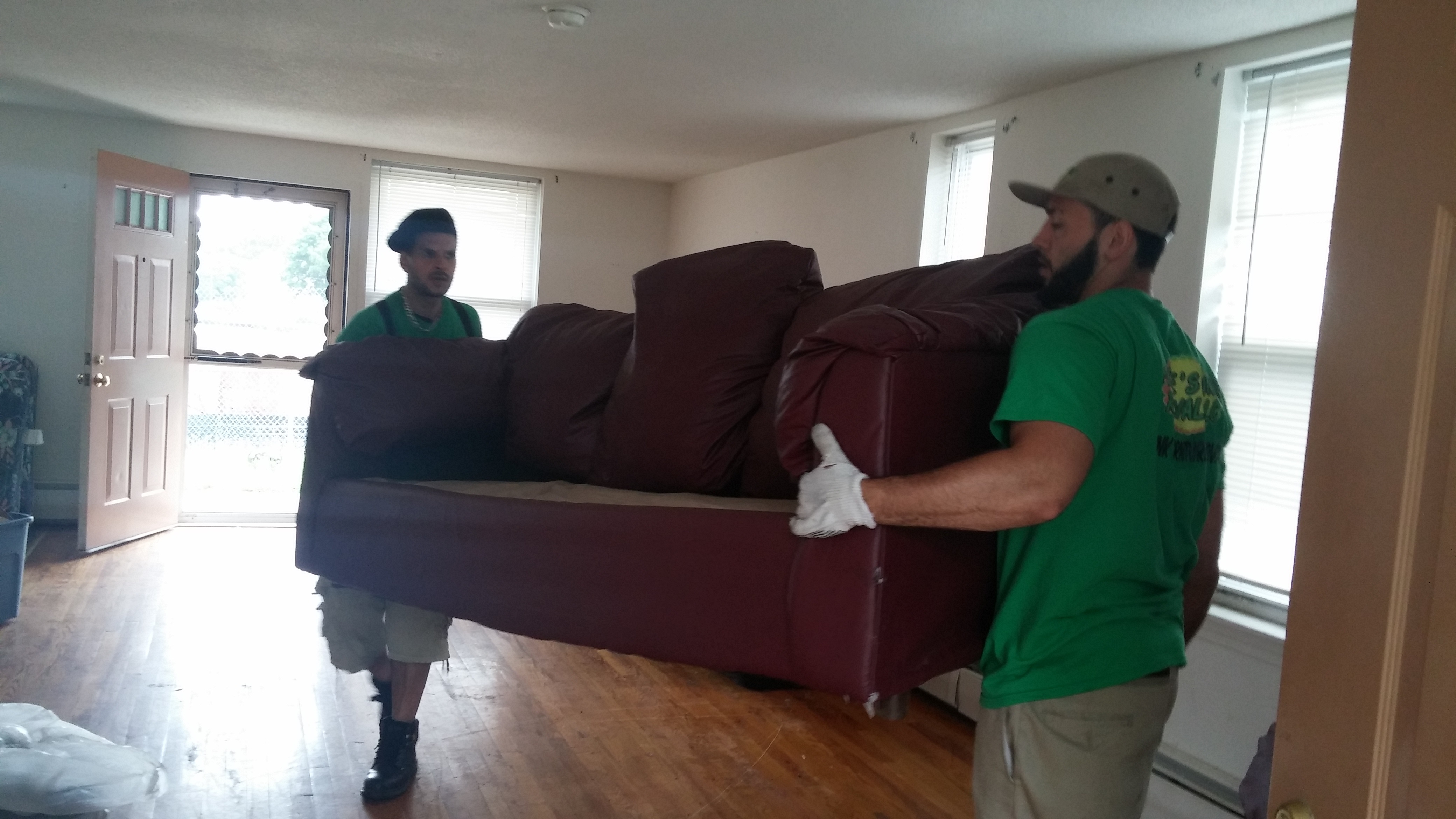 Removing furniture from apartment