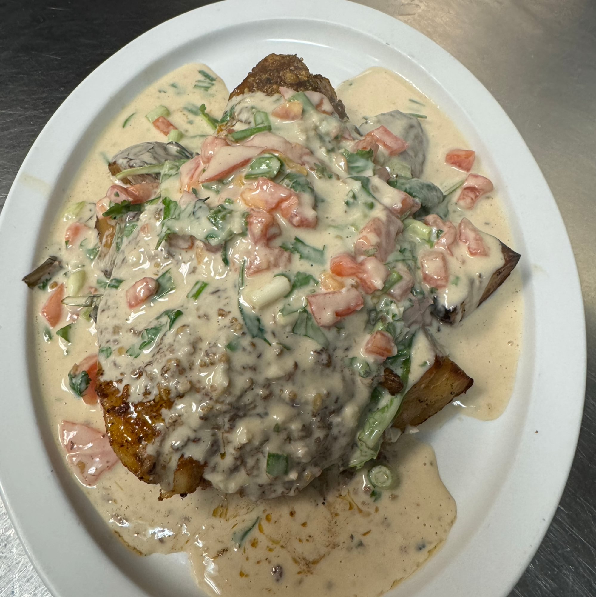 Almond Encrusted Cajun Grouper
