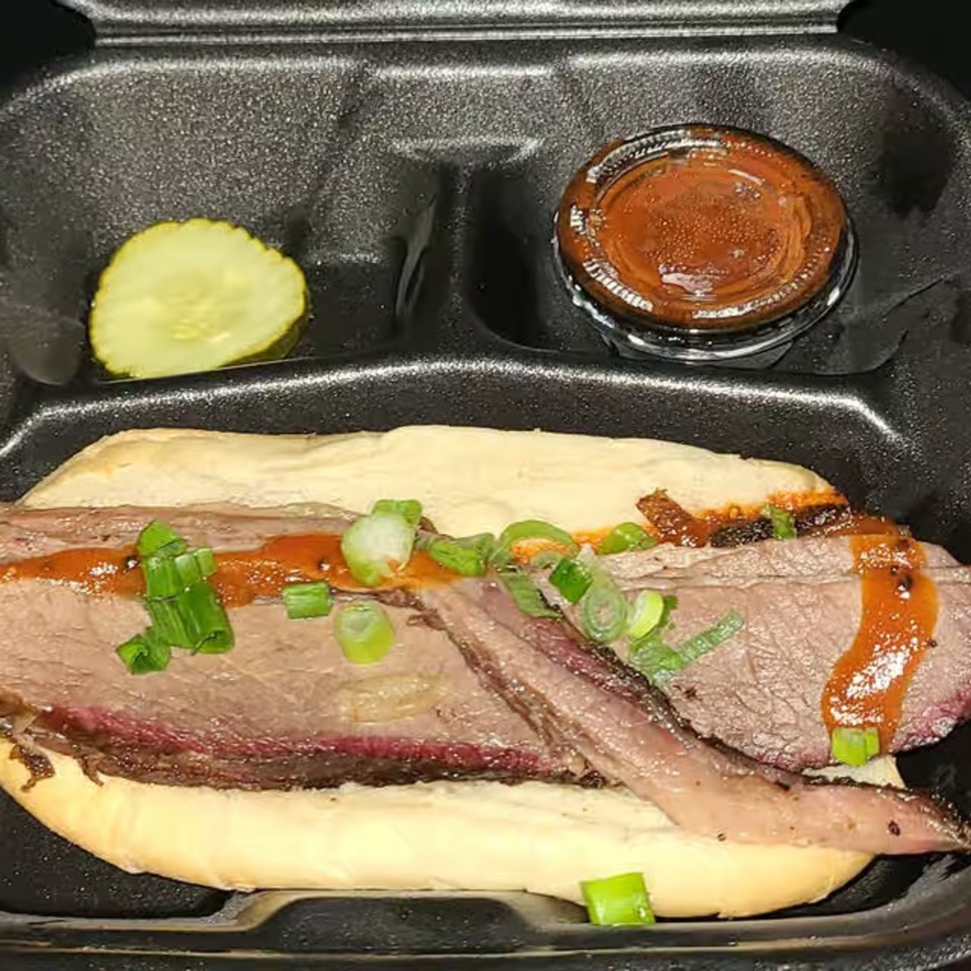 Sliced Brisket Sandwich