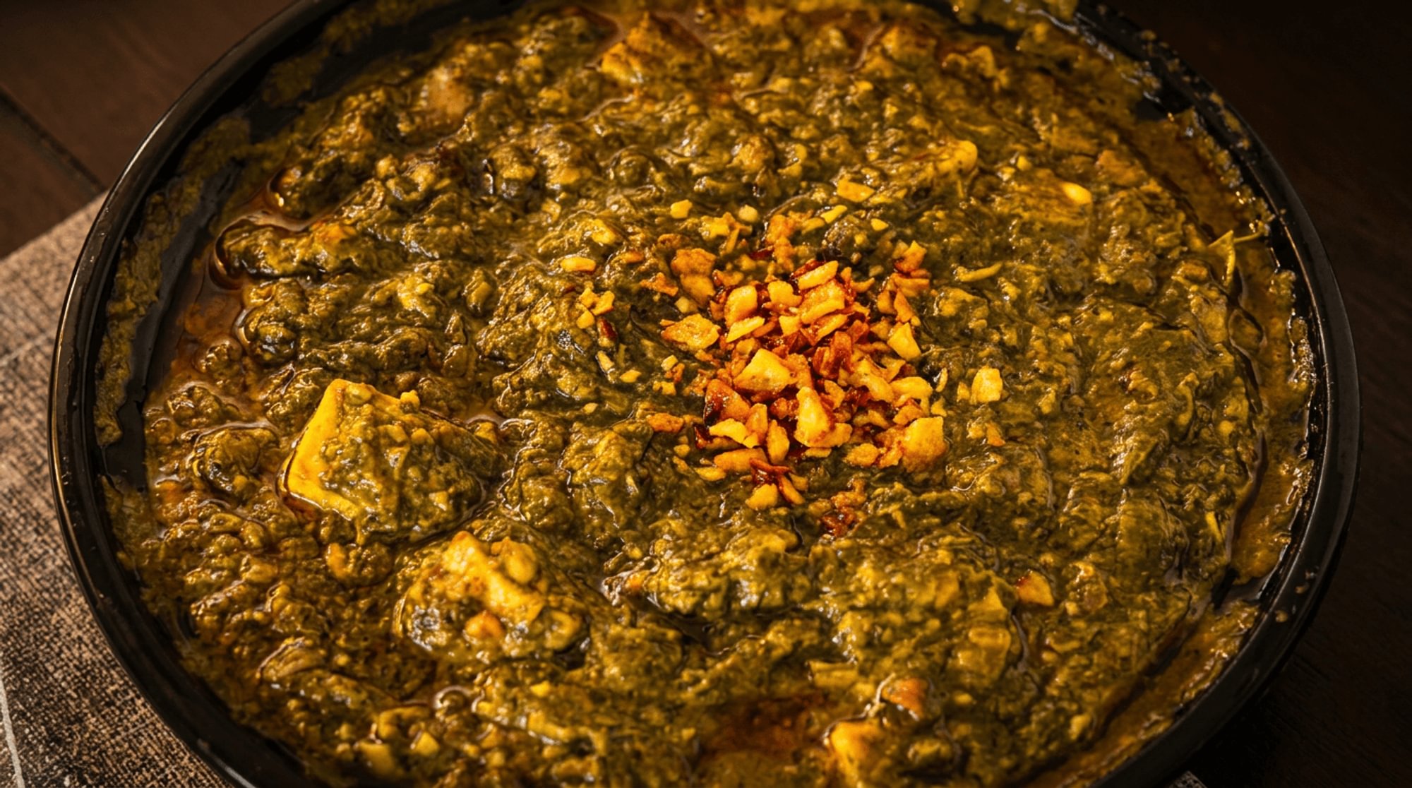 Lasooni Palak Paneer