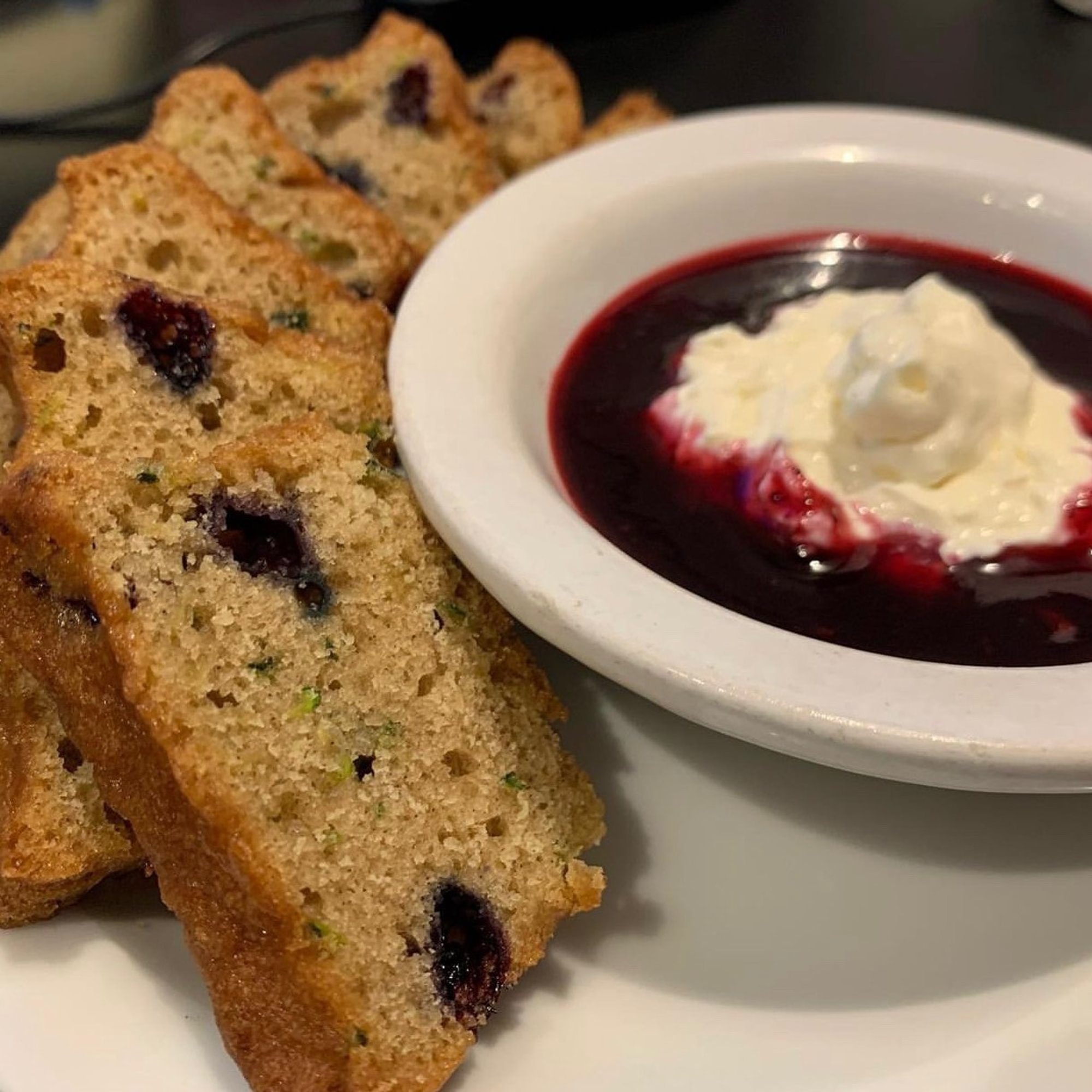 Huckleberry Zucchini Bread Appetizer