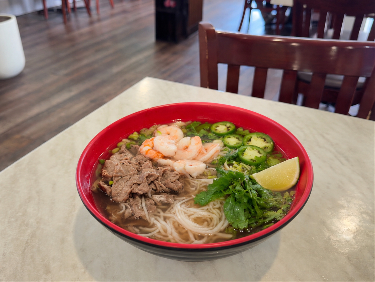 P13. EYE-ROUND BEEF & SHRIMP