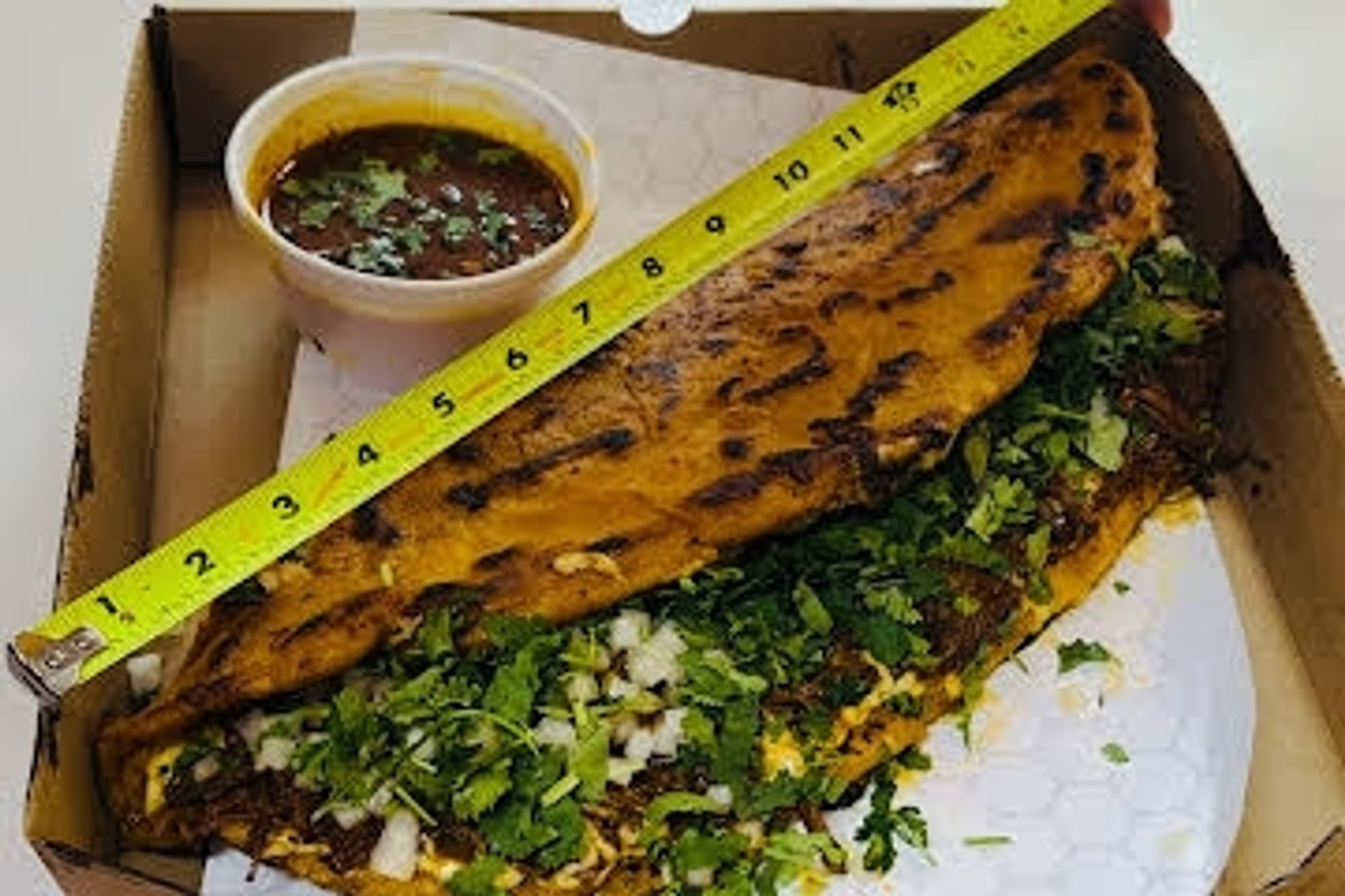 Largest (Al Pastor) Birria Taco in Maryland with Consommé Dipping Sauce!