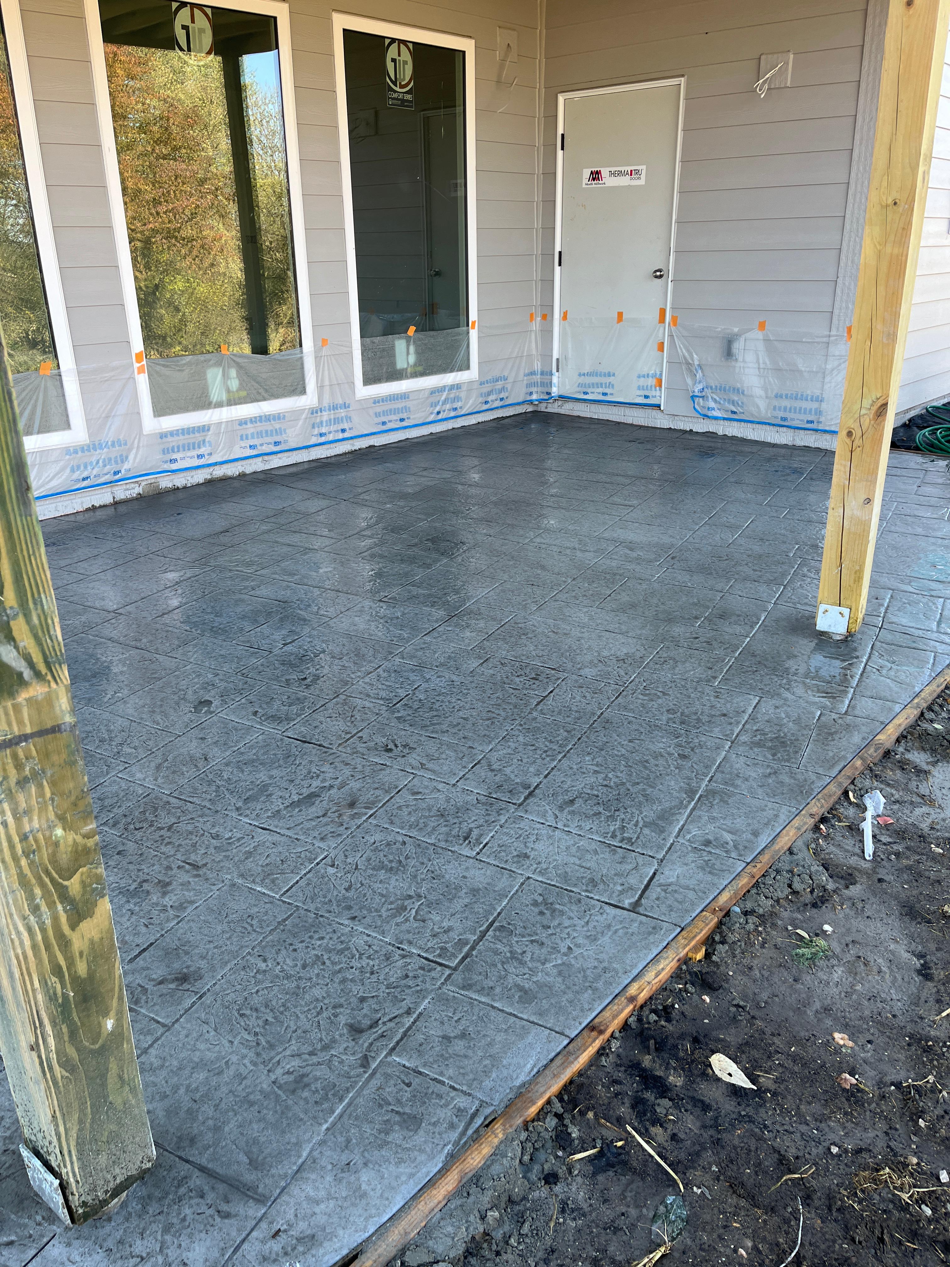 Stamped concrete in Grimes