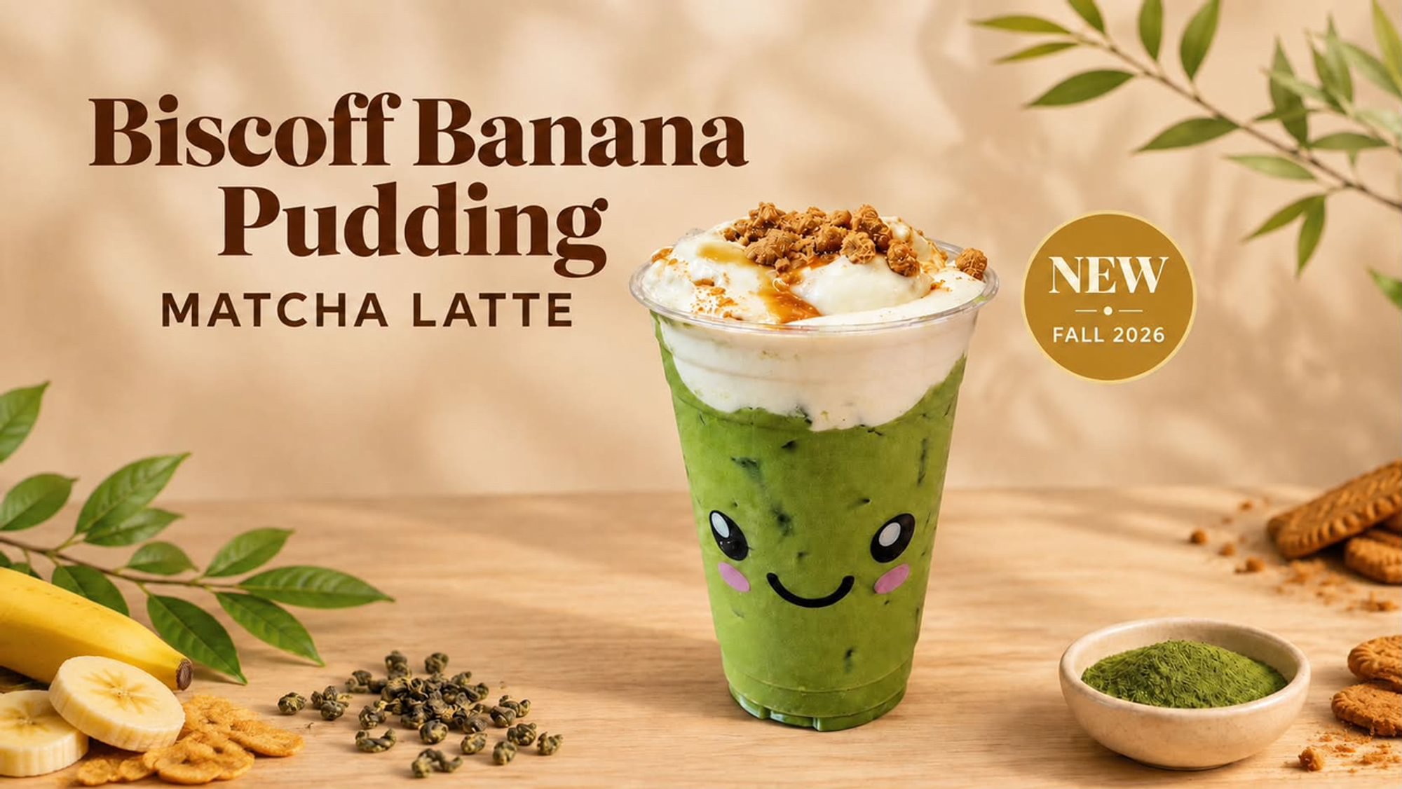 Biscoff Banana Matcha