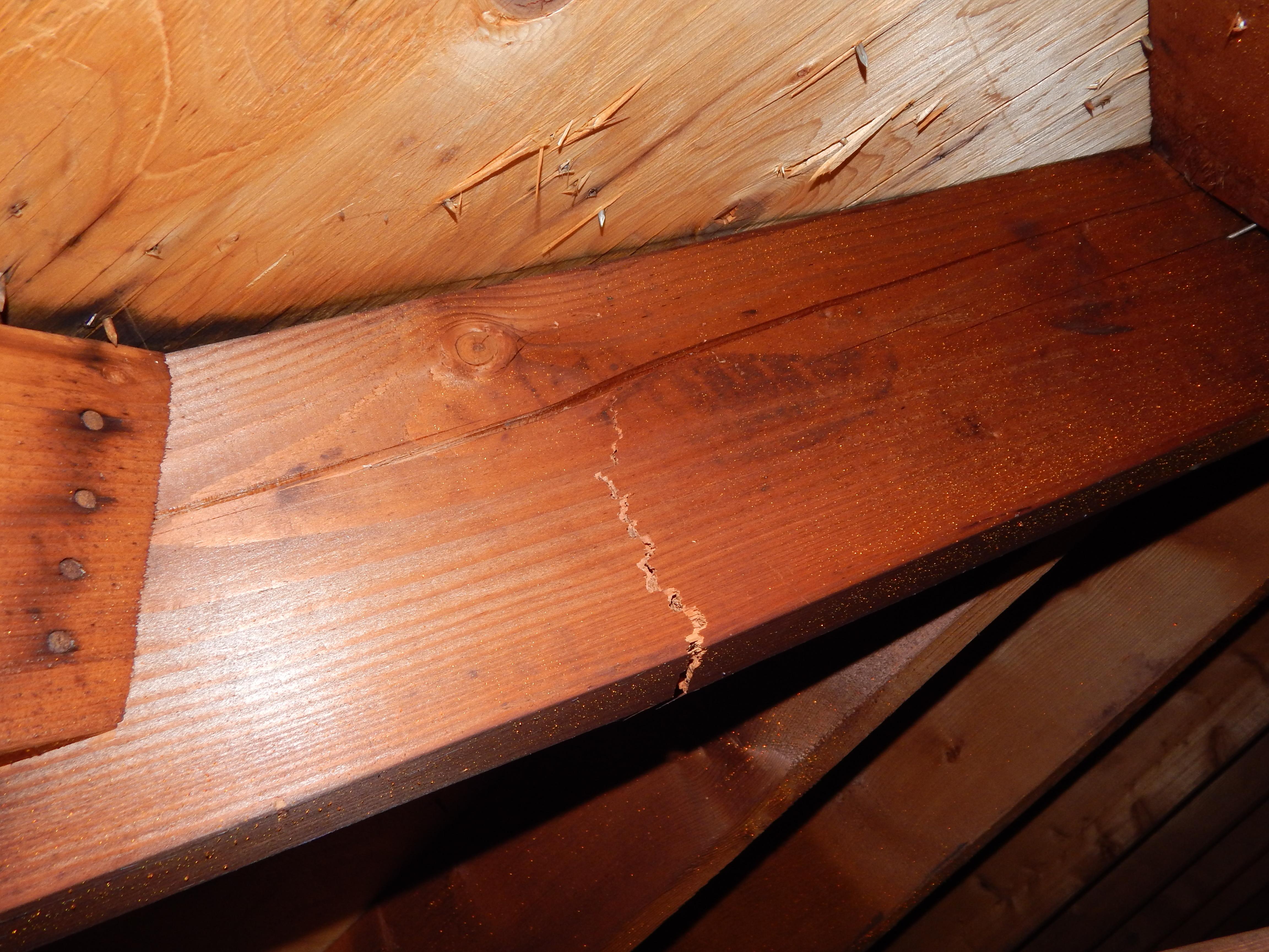 Cracks within the framing components can be easily missed by the untrained eye. 