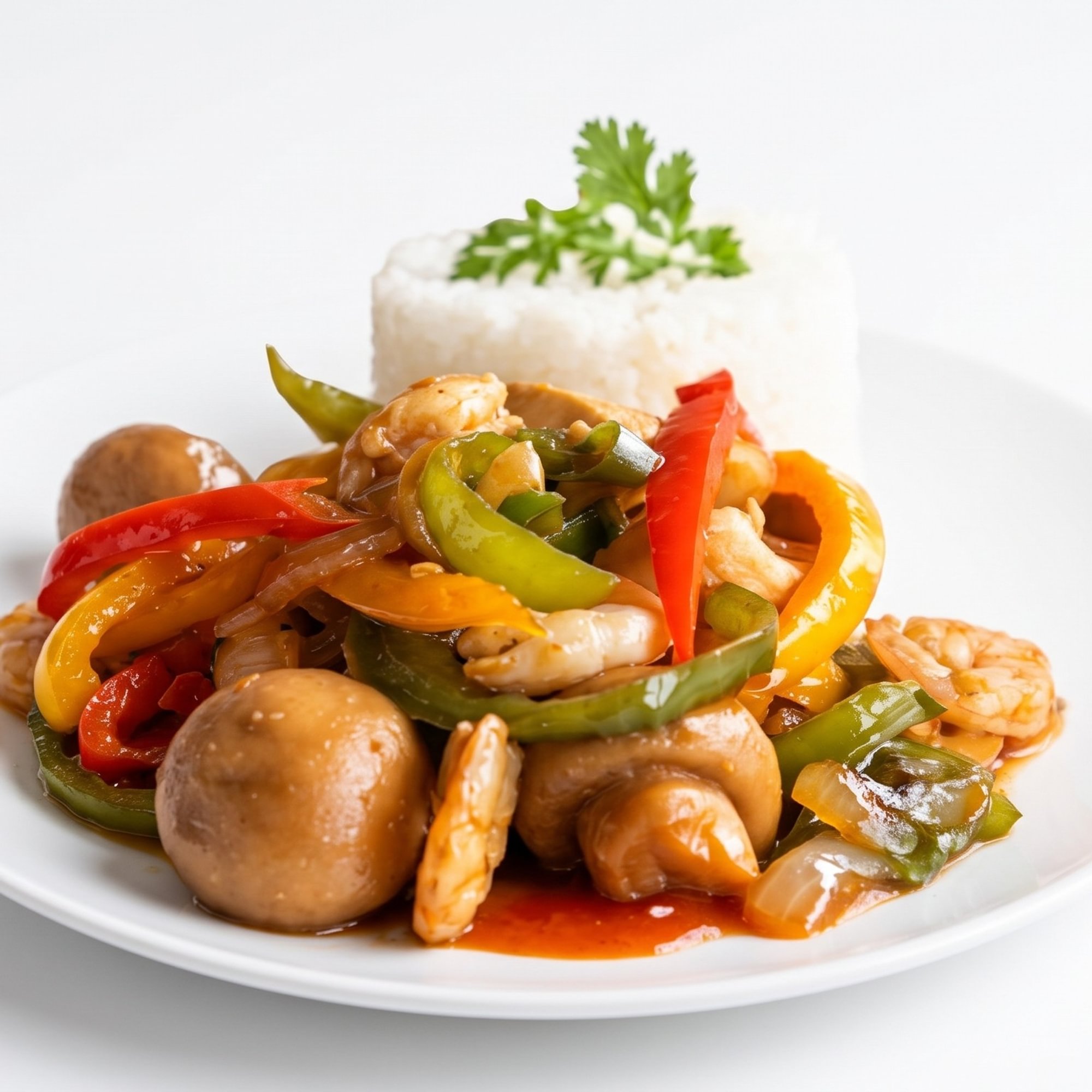 Saltado de Champiñones [Stir-Fried Mushrooms]