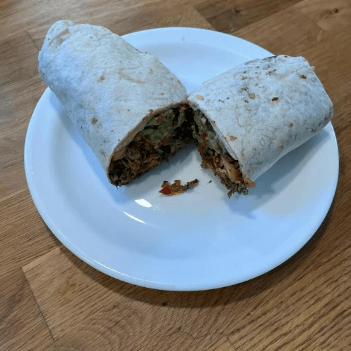 Chicken in Adobo Sauce Burrito