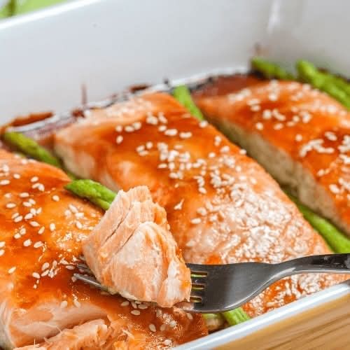 Steak & Teriyaki Salmon