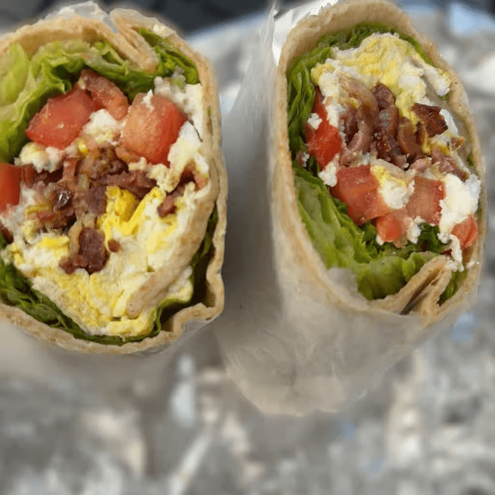 Classic BLT in a Wrap with Eggs