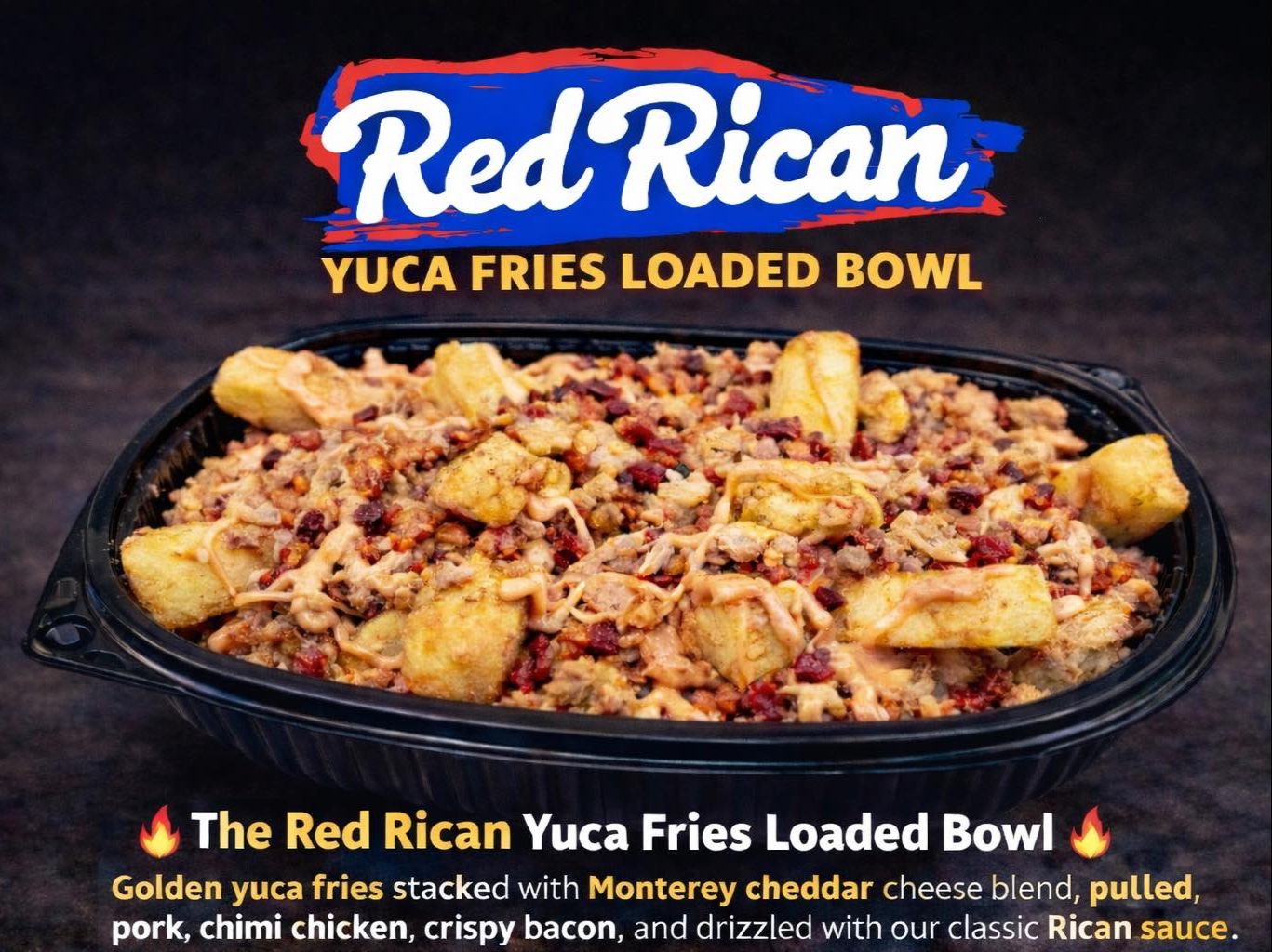 Yuca Loaded Rican Fries