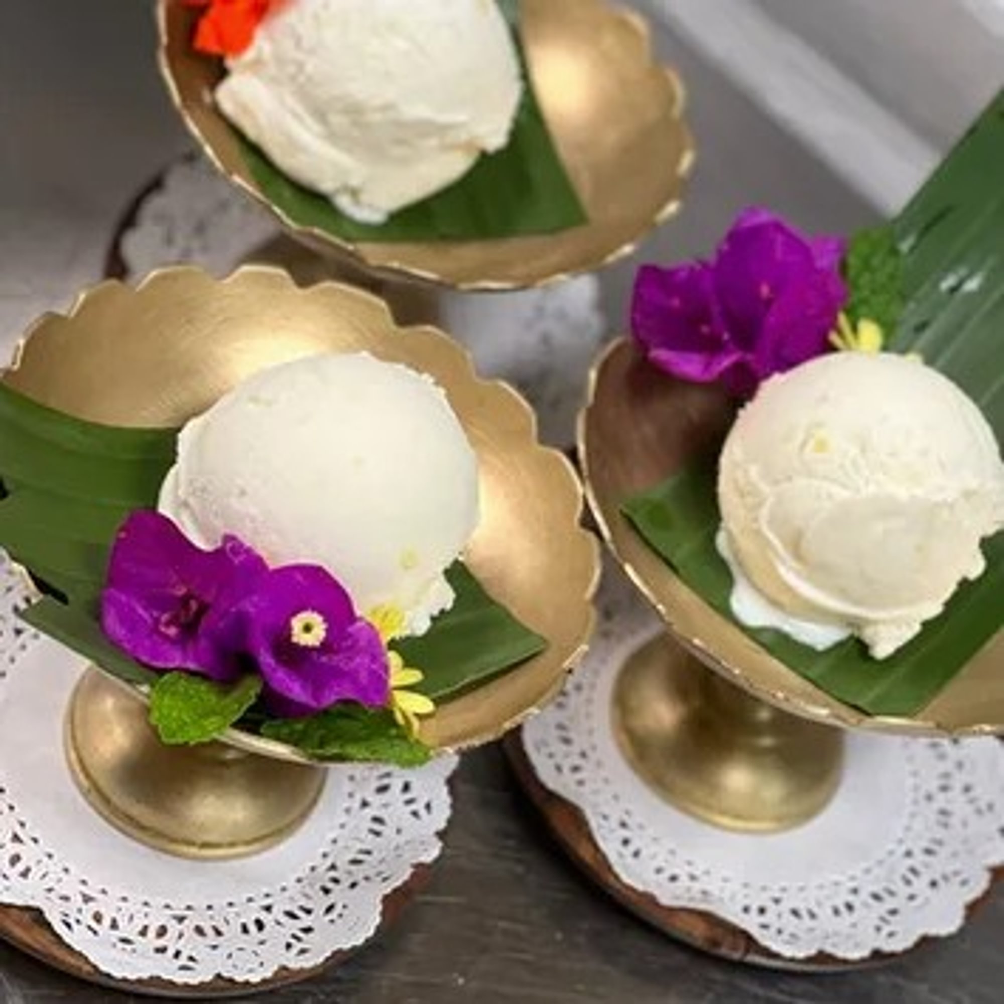 Coconut - Pineapple Ice Cream