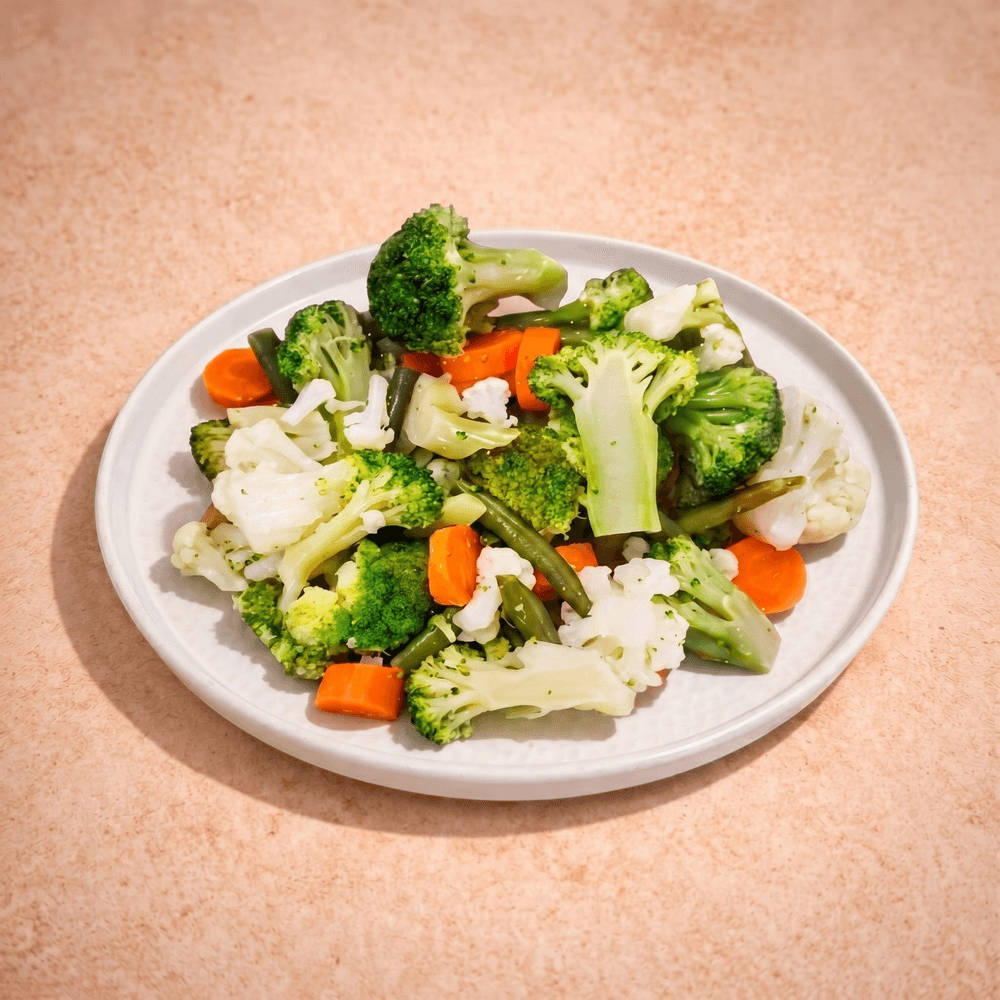 Steamed Vegetables Hot Plate