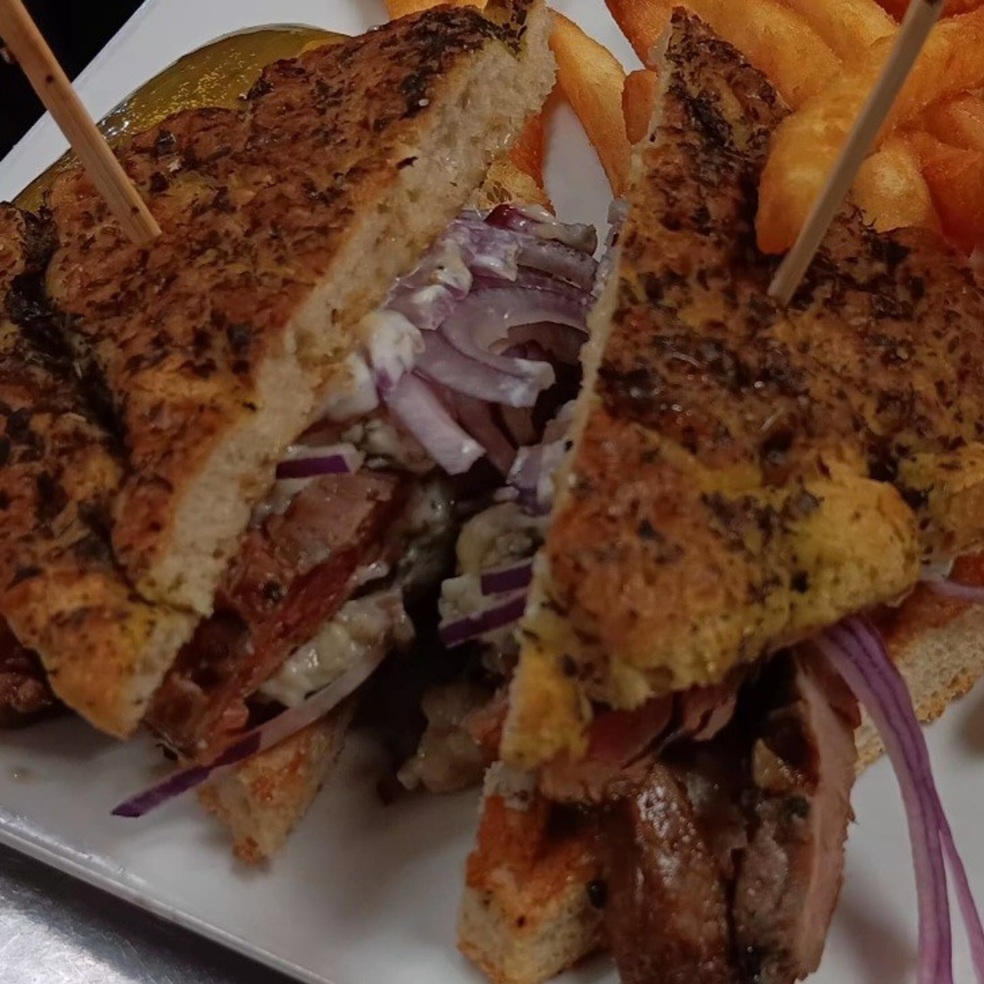 Marinated Flank Sandwich