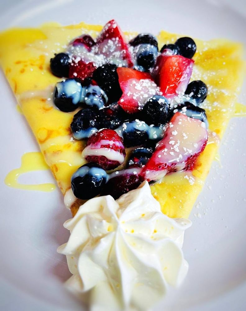 Chocolate Mixed Berries & Cream Crepes