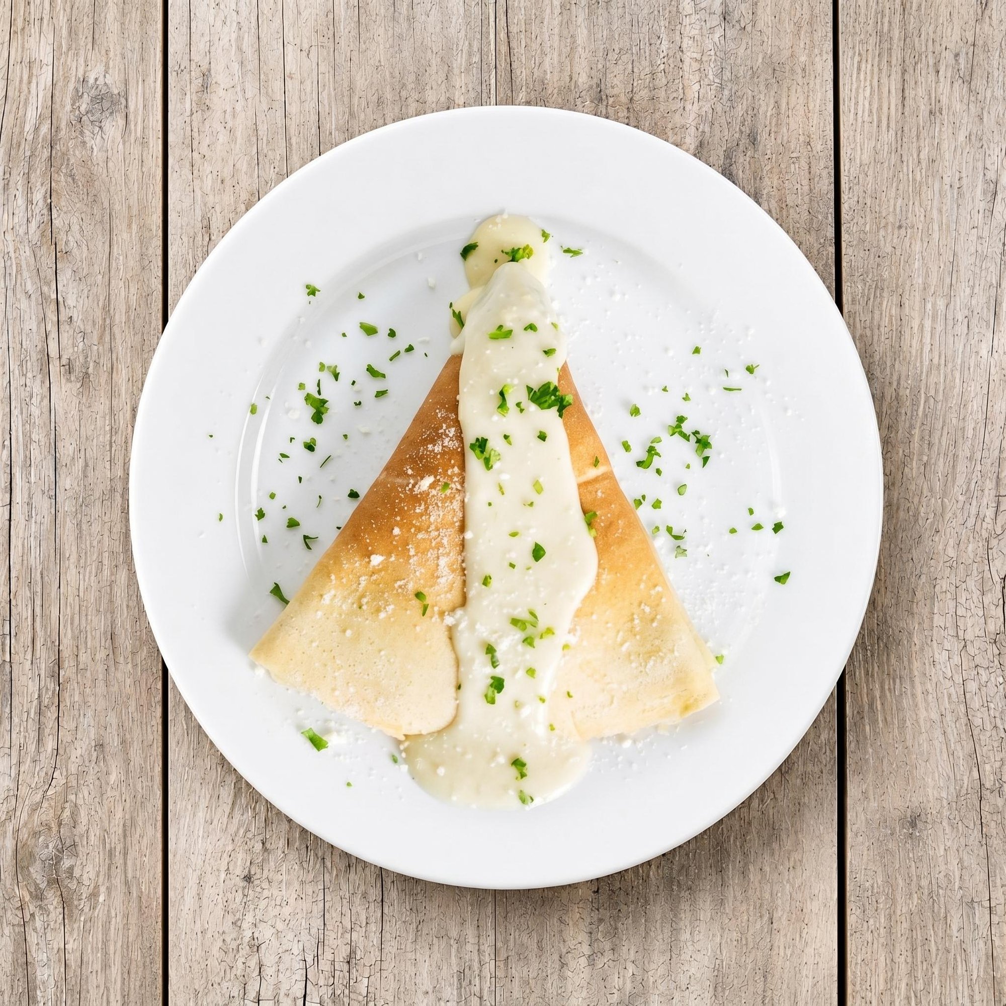Four cheese crepe
