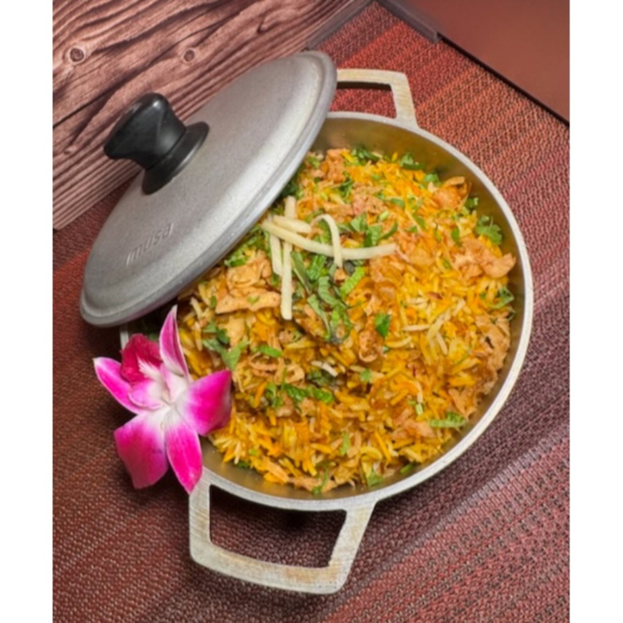 Handi Dum Baby Goat Biryani