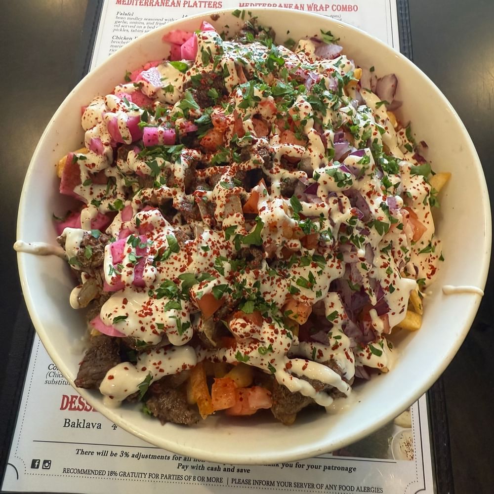 Chicken Shawarma Fries Platter