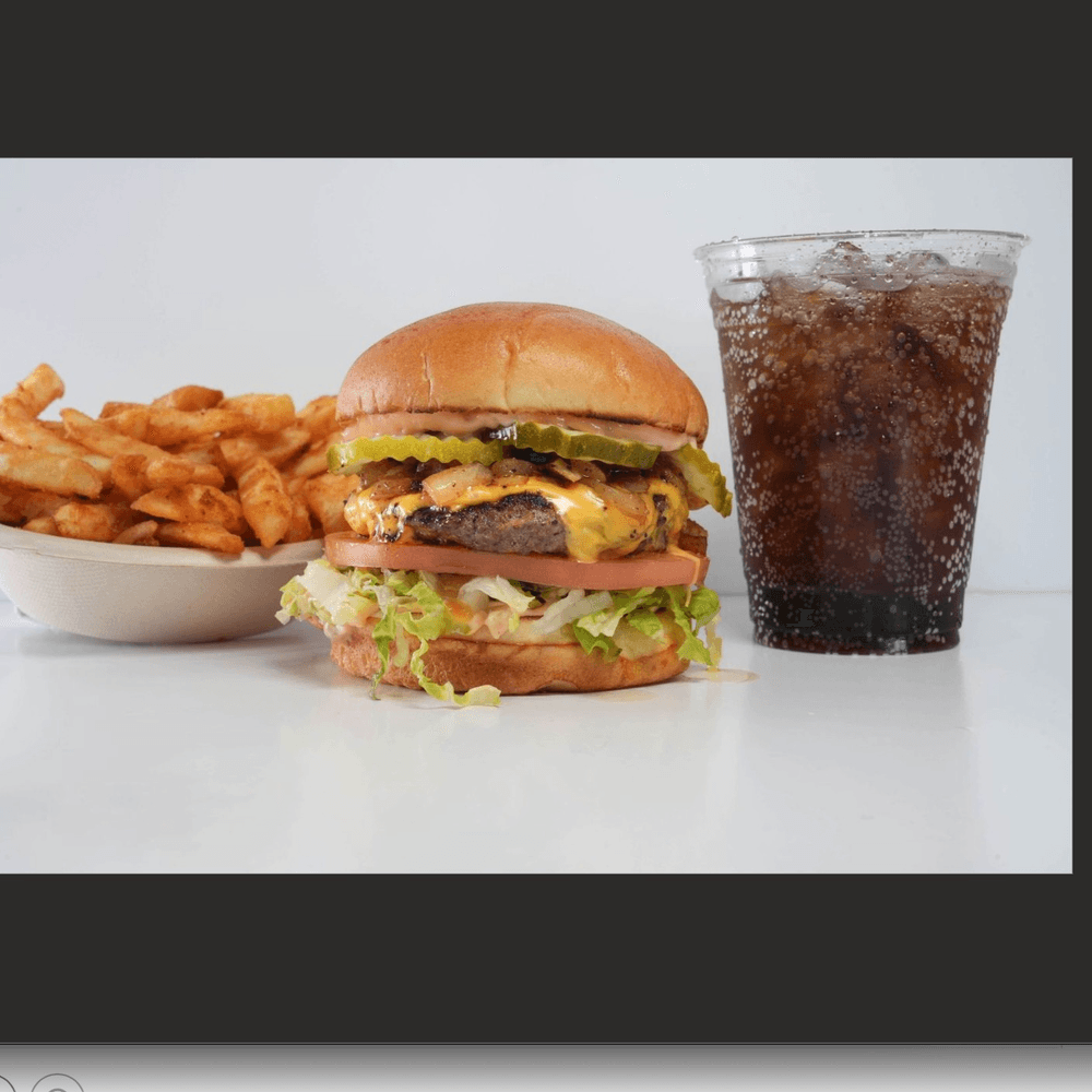 Shacks Original Burger w/ Drink & Fries
