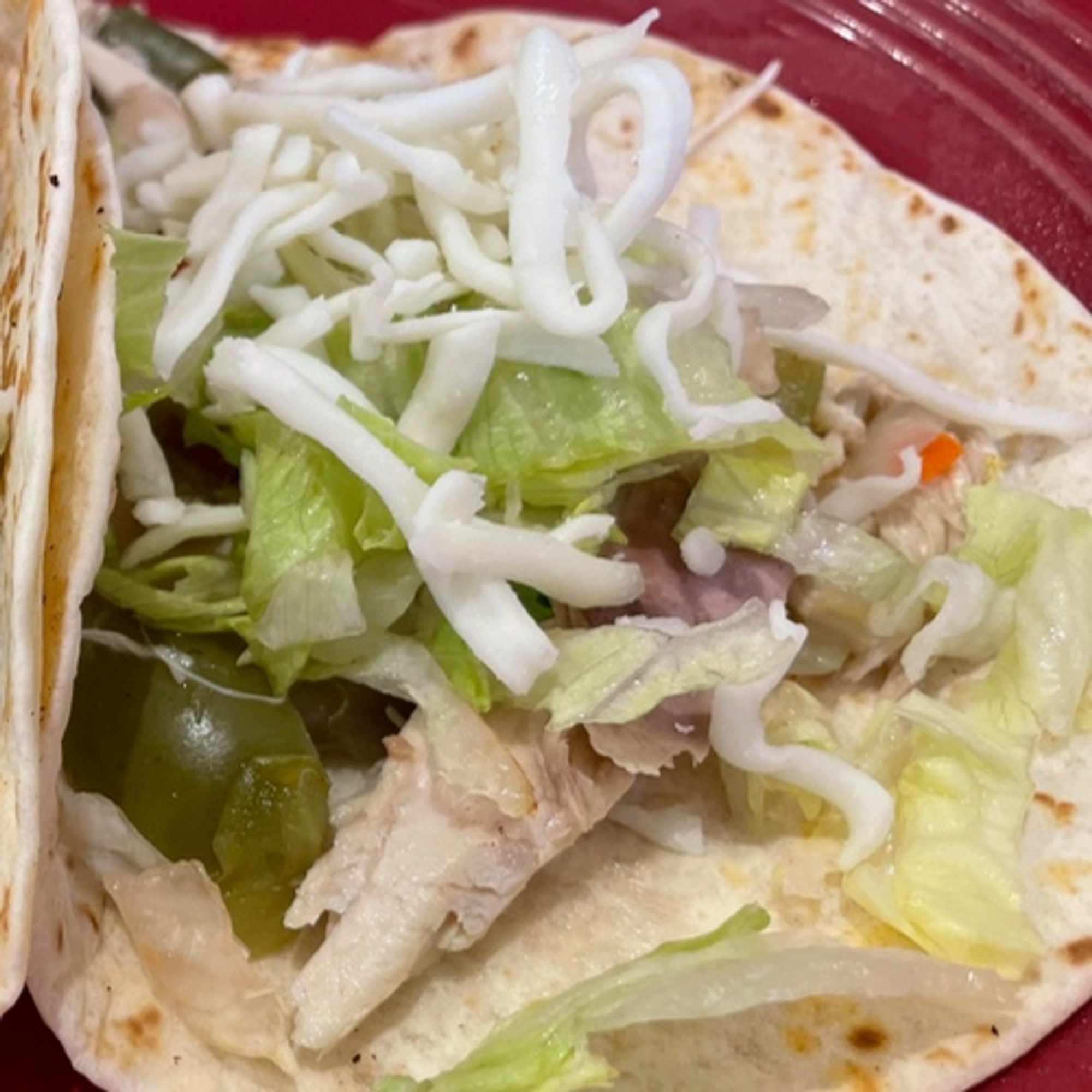 Shredded Chicken Taco