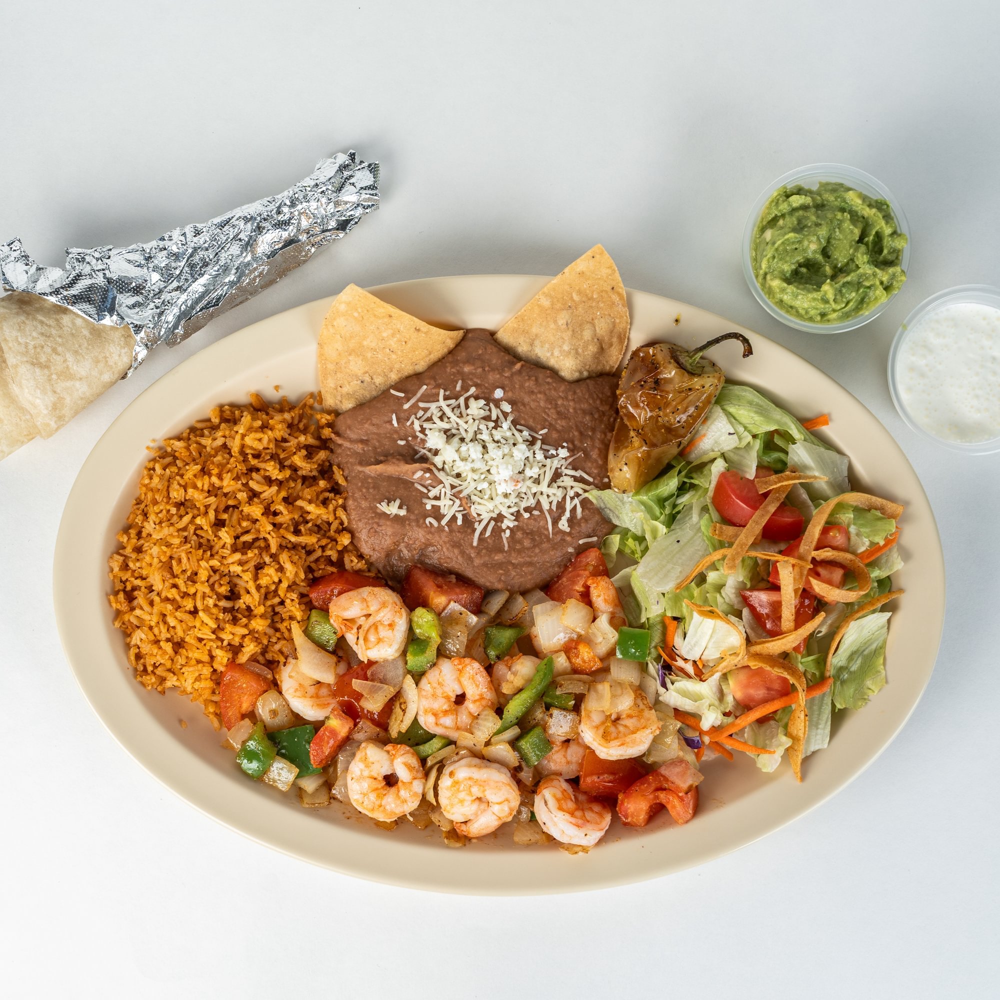 Shrimp Fajitas Plate