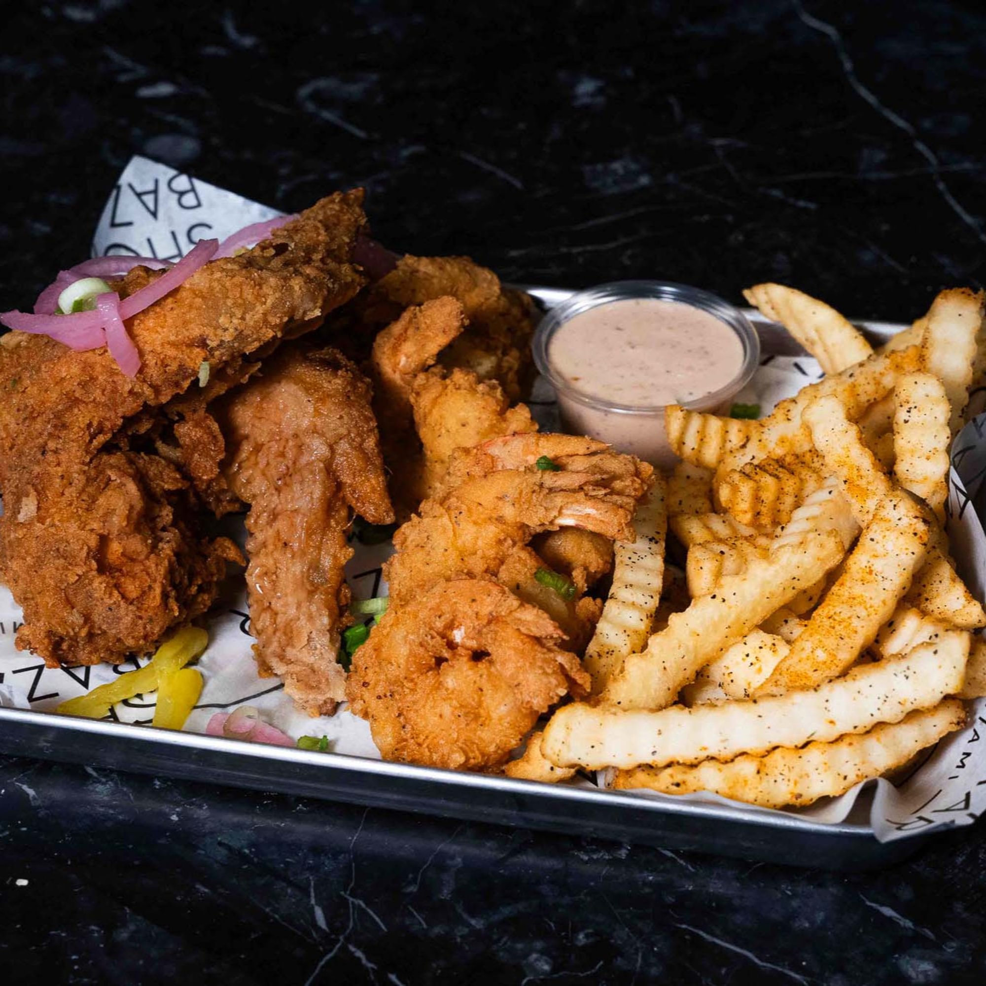 Fish and Shrimp Bucket combo