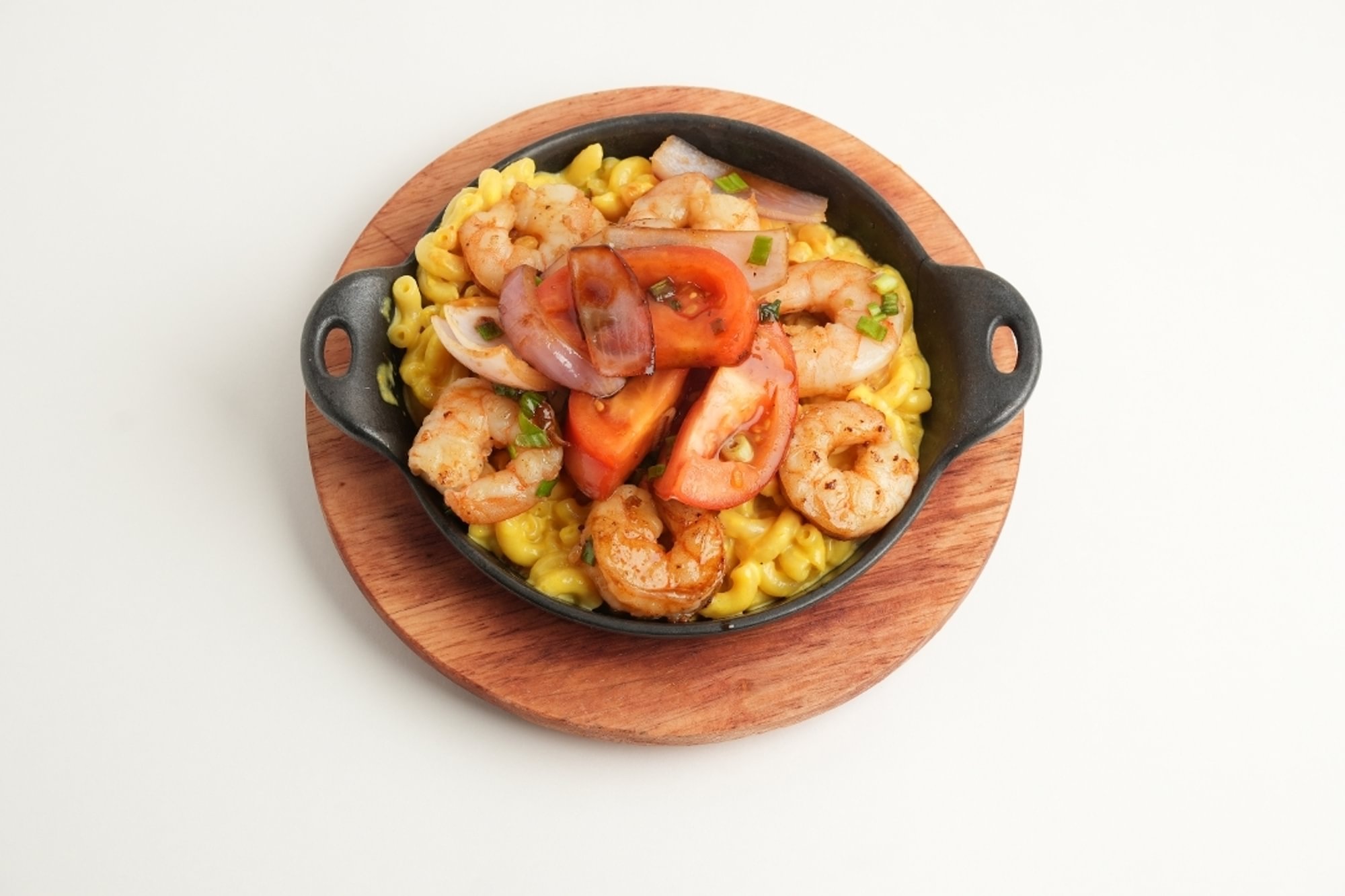 The Shrimp Saltado Mac & Cheese