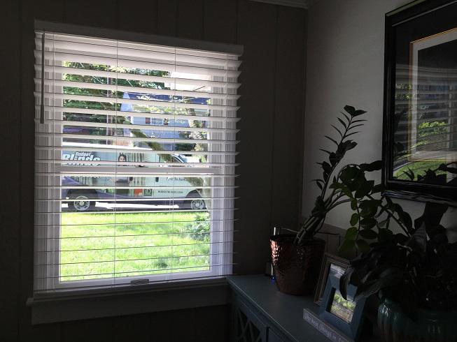 Gorgeous blinds don't have to cost an arm and a leg! These Norman Faux Wood Blinds by Budget Blinds of Phillipsburg are the perfect touch to keep light flowing in and prying eyes out.  BudgetBlindsPhillipsburg  FauxWoodBlinds  NormanBlinds  BlindedByBeauty  FreeConsultation  WindowWednesday