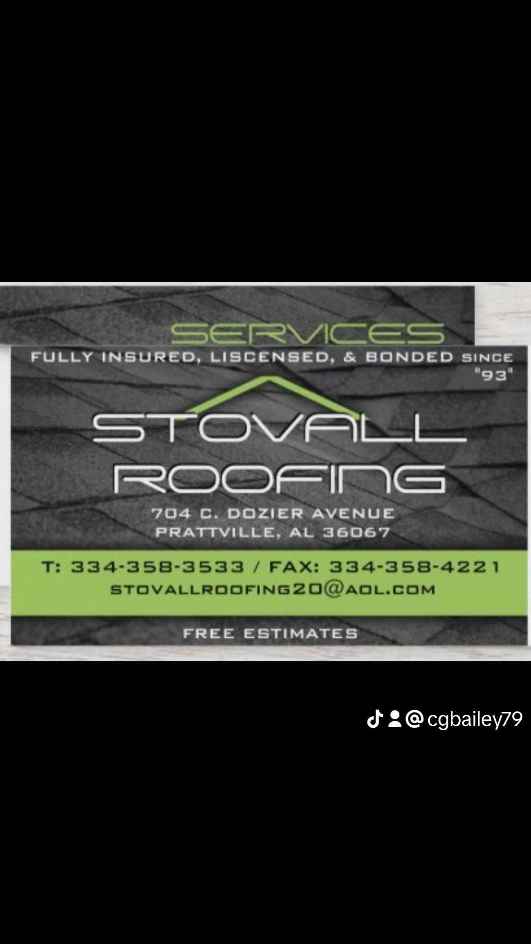 Stovall Roofing Logo
