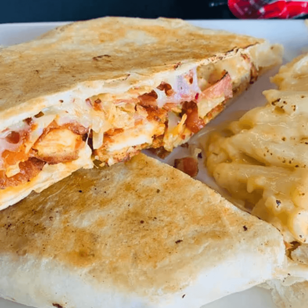 Bacon Buffalo Chicken Crunch Wrap
