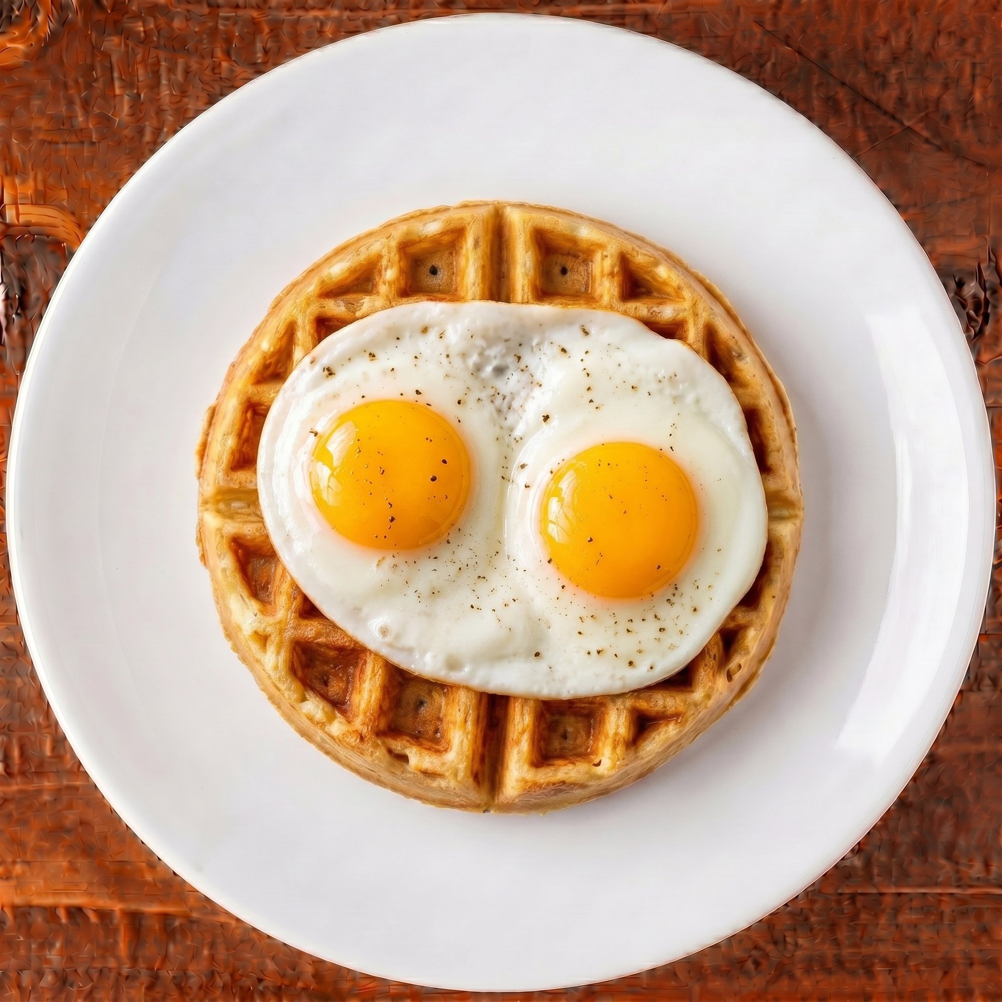 Waffle & Two Eggs
