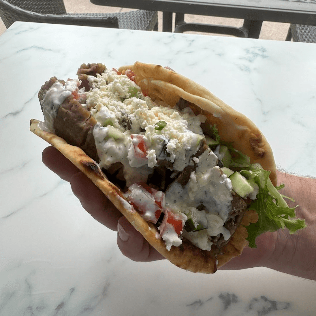 Gyro on Naan