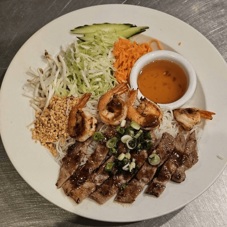 5. Grilled Pork & Shrimp Platter