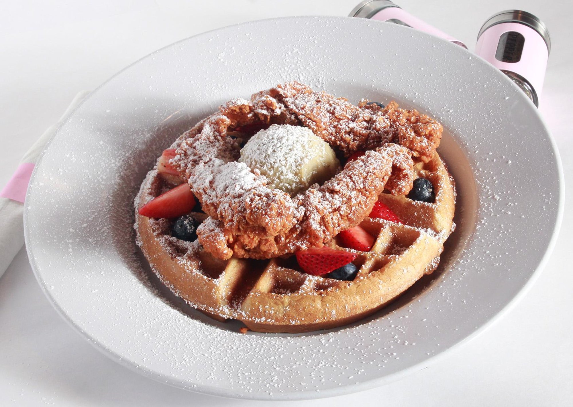 Chicken Tender & Sweet Potato Waffles
