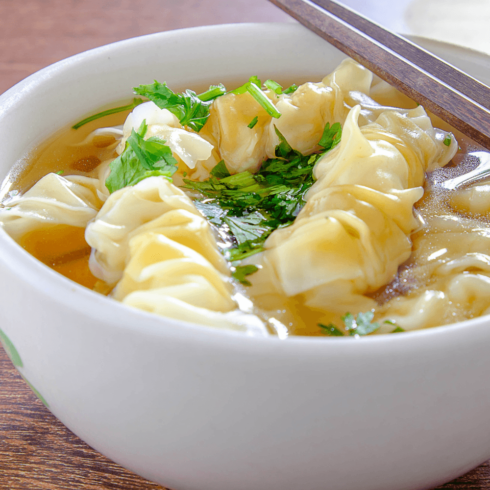 Chicken Dumplings Noodle Soup