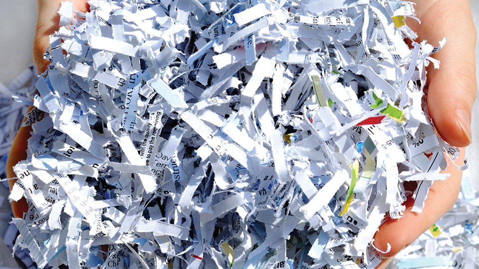 shredded paper