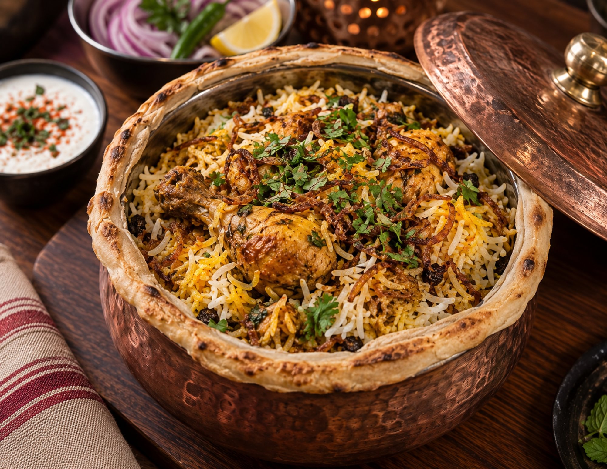 The Golden Chicken Dum Biryani