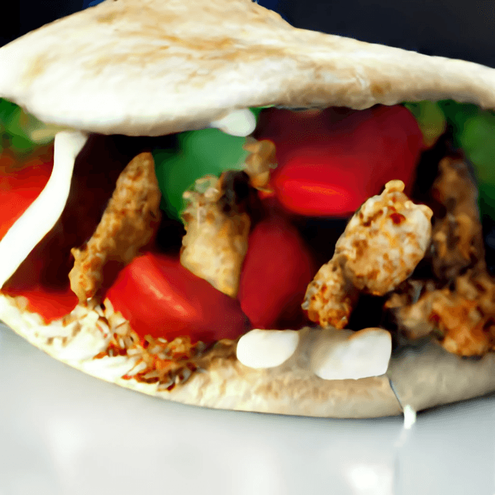Cajun Chicken Pita