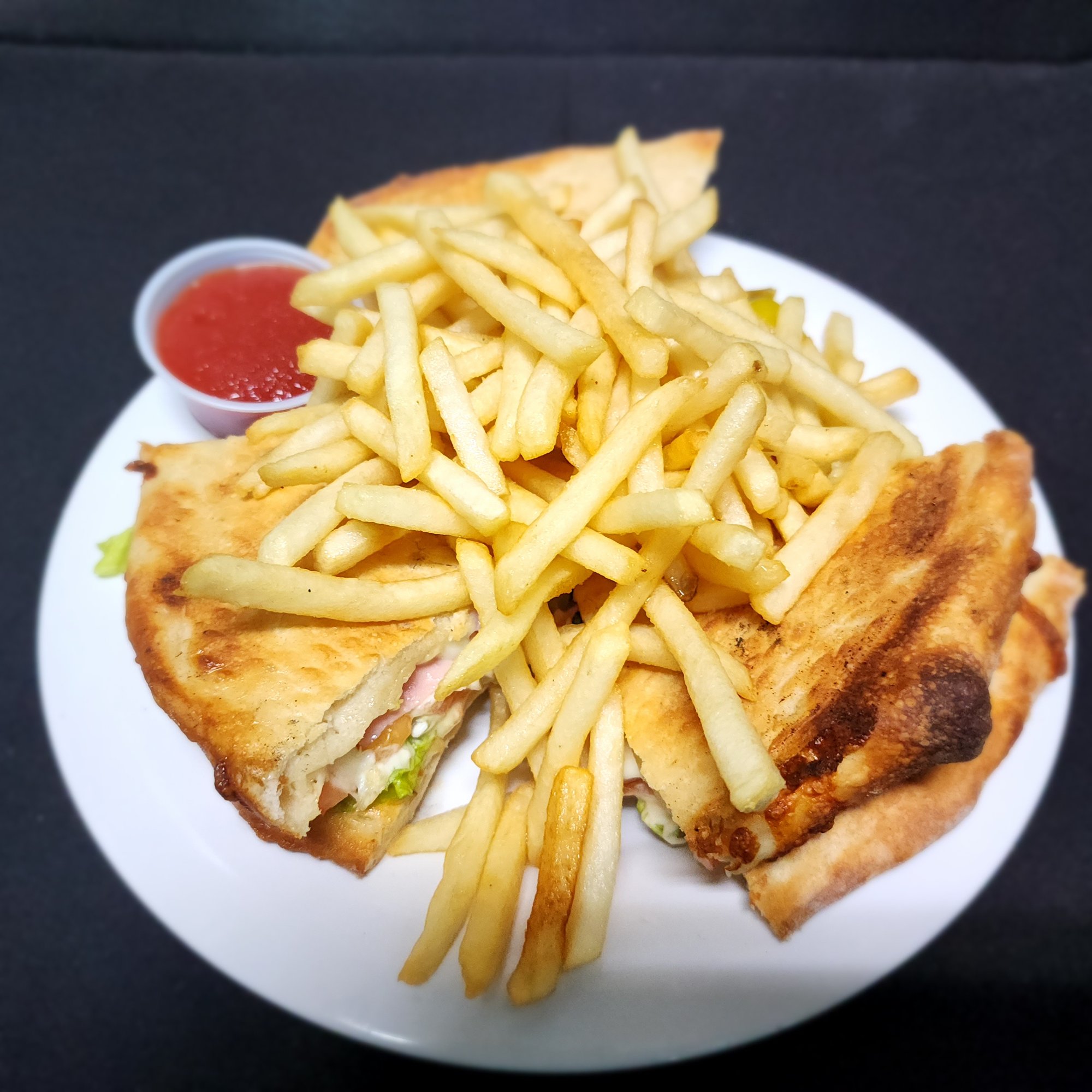 Chicken Pizza Club Sandwich