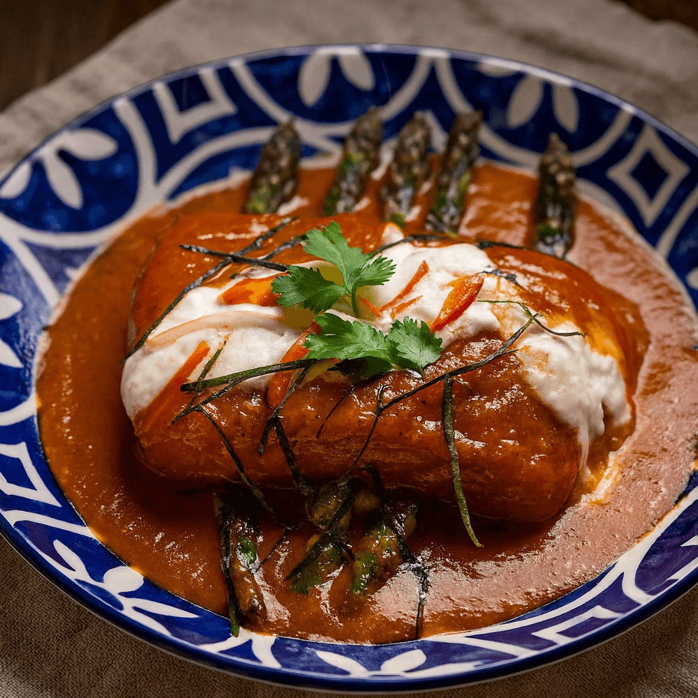 Salmon choo chee curry