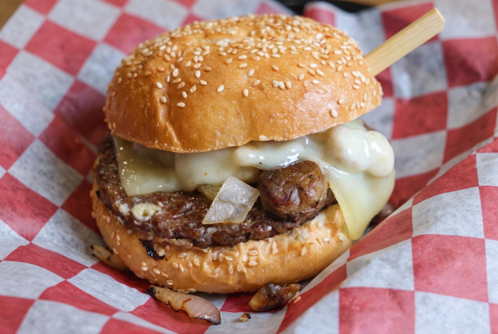 Mushroom Swiss Burger