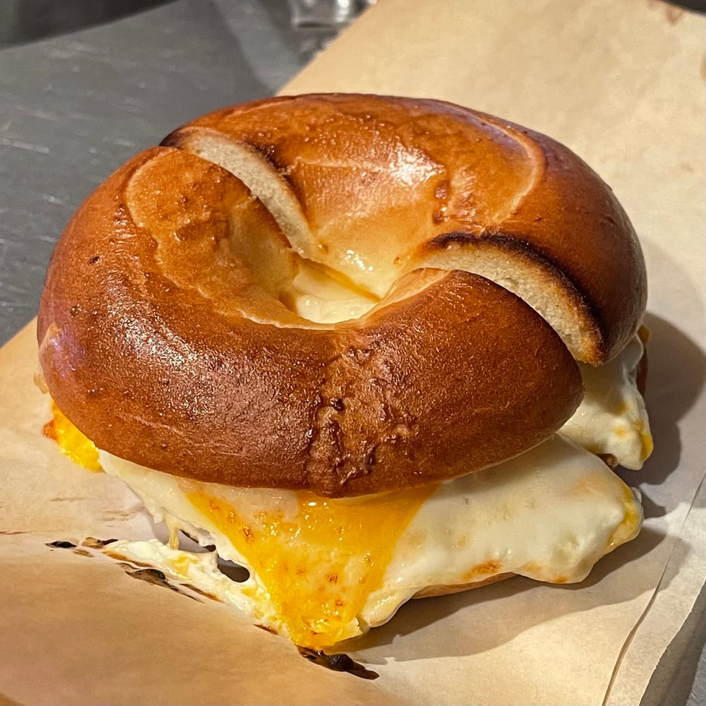 Grilled Cheese Bagel.