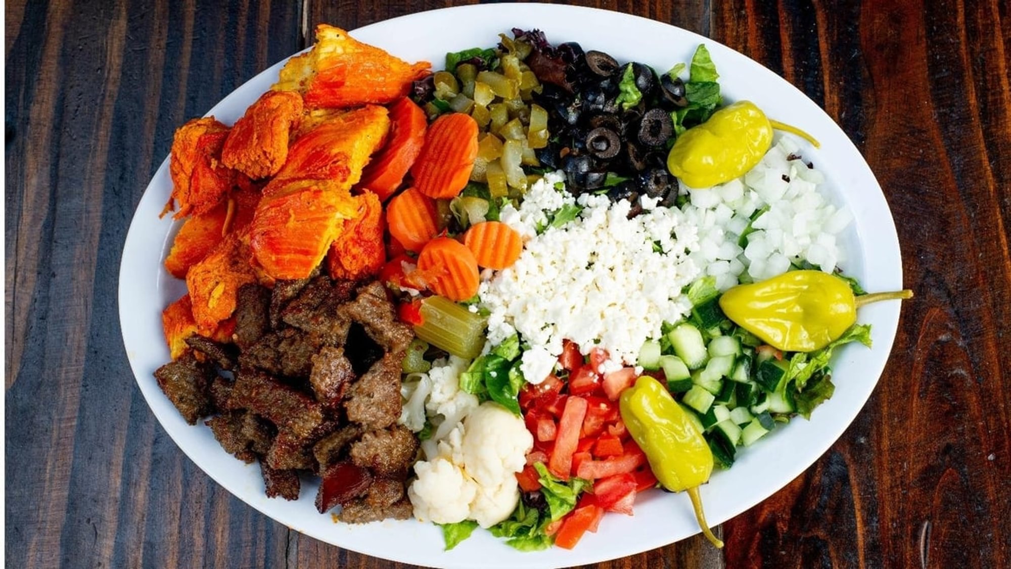 Gyro and Chicken Salad