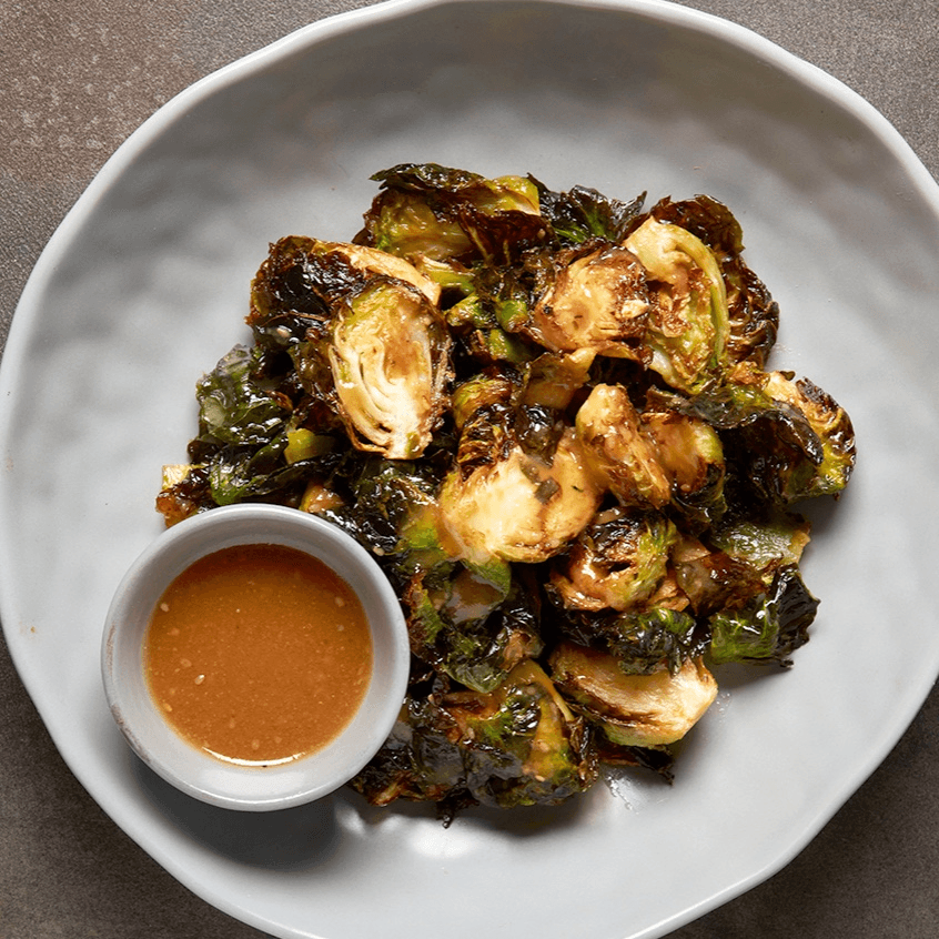 Fried Miso Brussel Sprouts