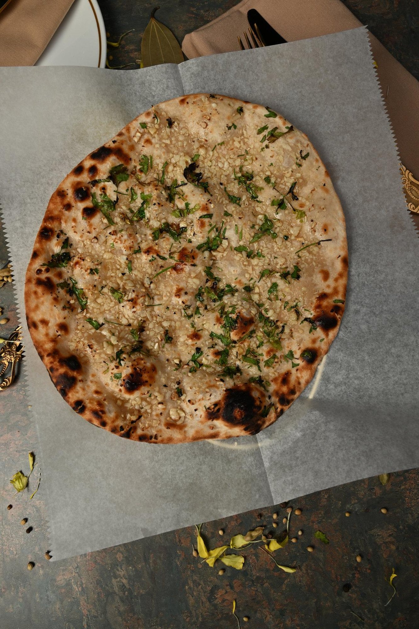 Ghee Garlic Naan