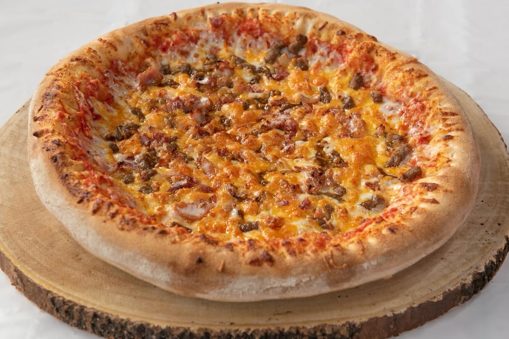 Bacon Cheeseburger Gourmet Pizza